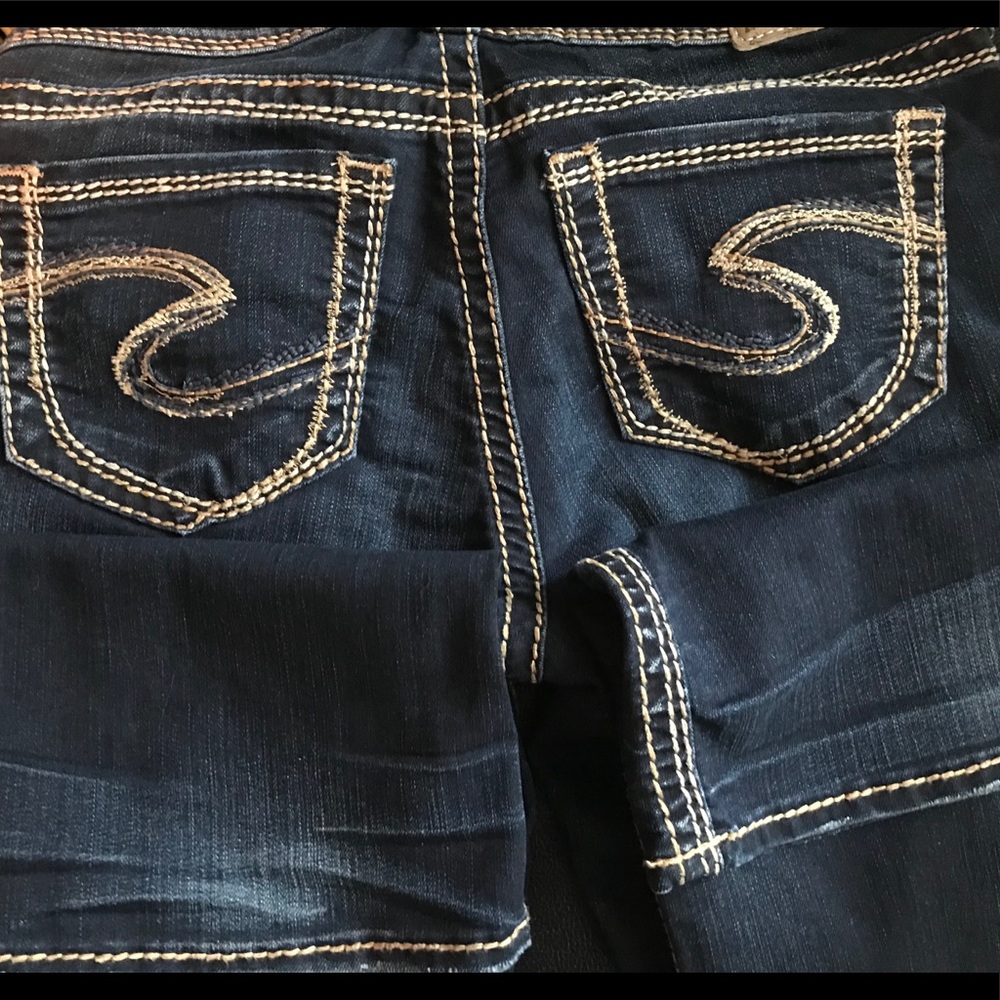 EUC Silver Suki mid boot jeans 26x33